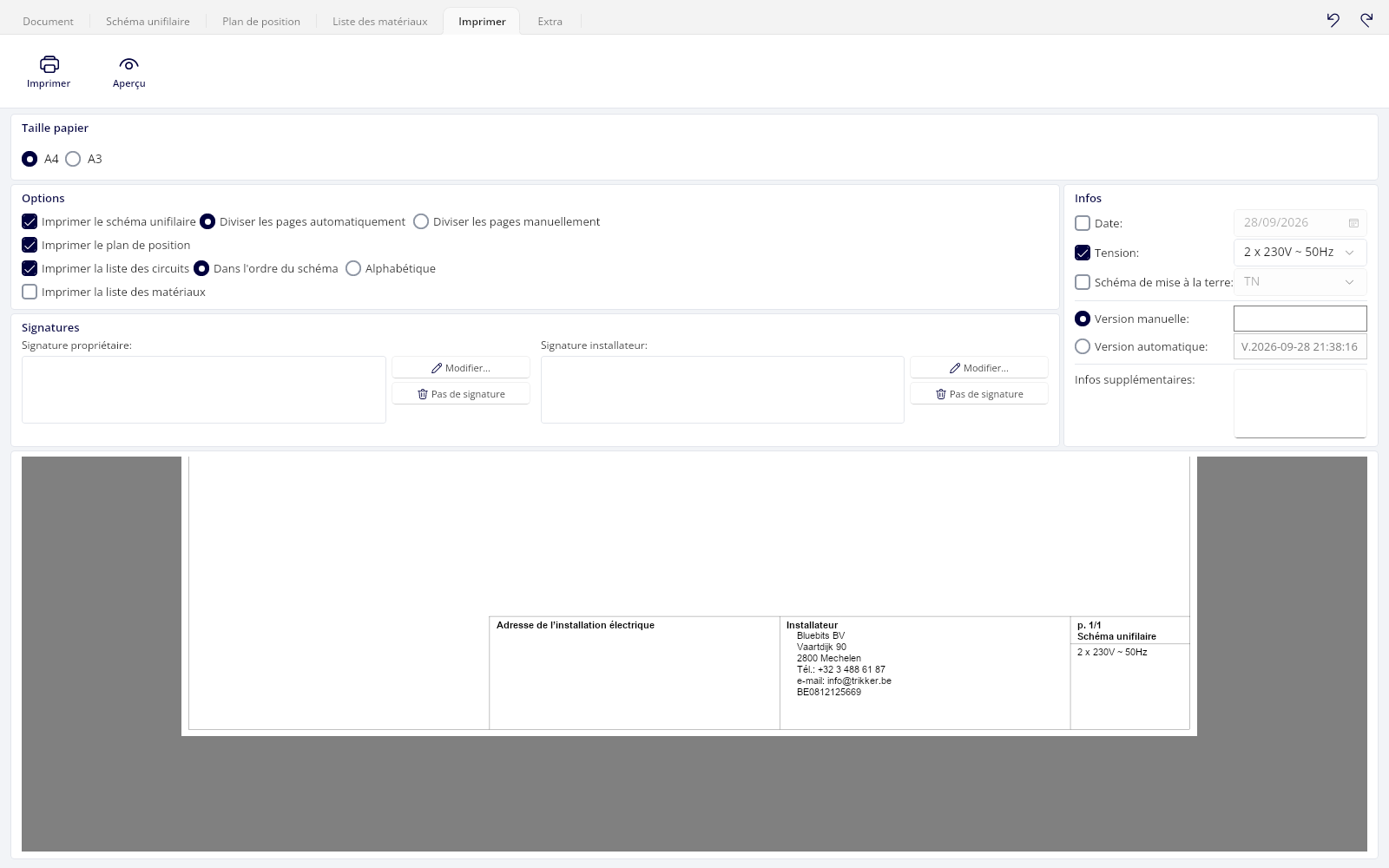 L'écran d'impression : votre impression devient un PDF
